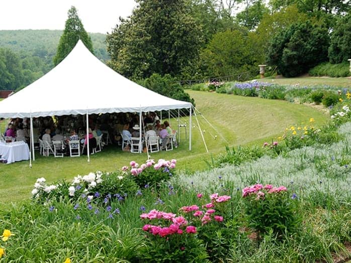Lunch in the Annie duPont Formal Garden.