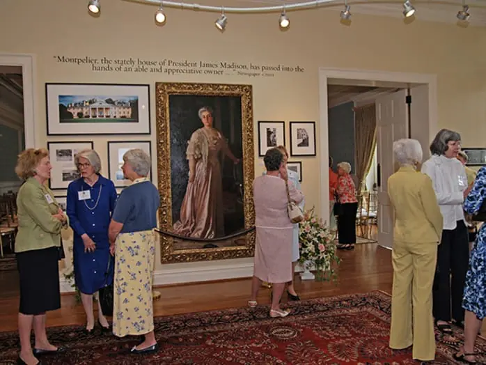 Visitor Center William duPont Gallery reception area.