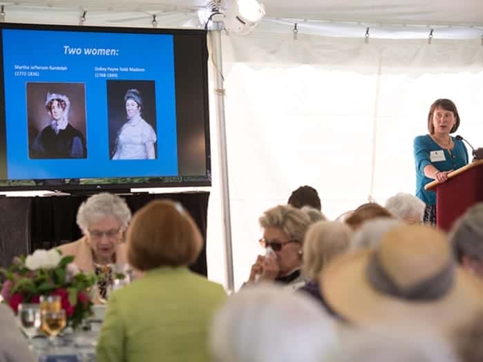 2013 - “Dolley Madison, Martha Jefferson Randolph and the Politics of Hospitality Speaker – Cynthia A. Kierner