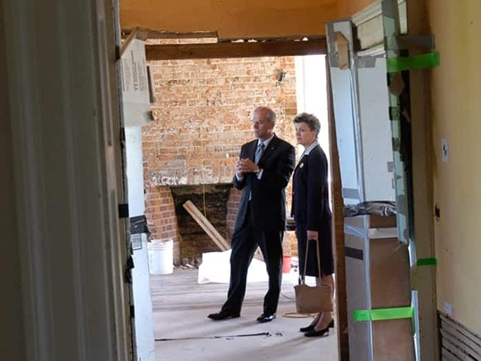 This shot of the interior confirmed how much work was still to be done.