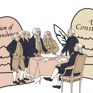 Declaration of Independence, founding fathers and U.S. Constitution
